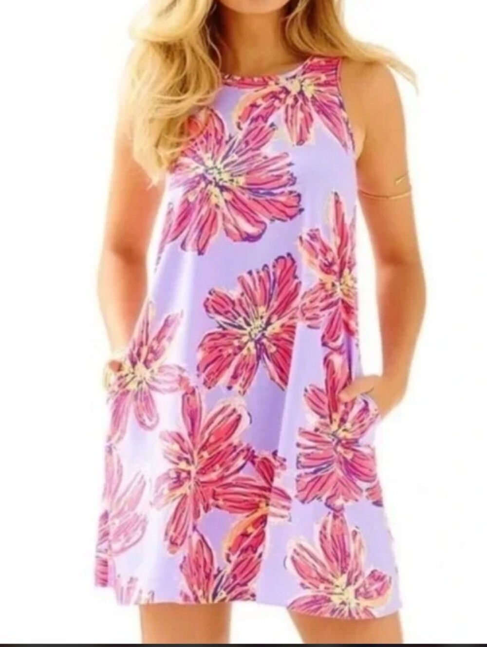 Lilly Pulitzer HOLY GRAIL UNICORN HTF MOLLY HAYNES DRESS DAHLIA PURPLE XUC Sz XS - Picture 3 of 14